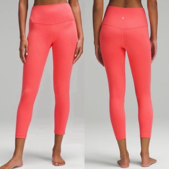 LULULEMON ALIGN HIGH-RISE PANT WITH POCKETS 25” DESERT RED Size 4 - Picture 1 of 14